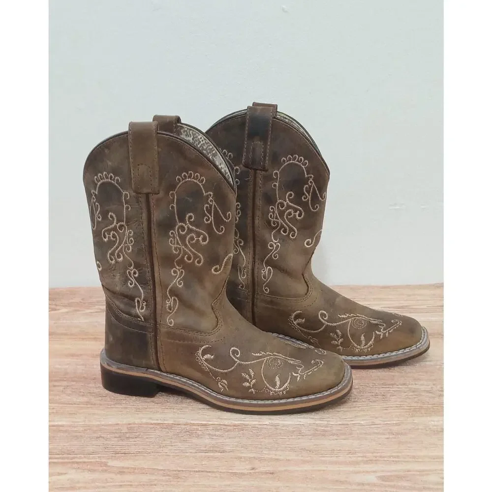 Smoky Mountain Girls Brown Leather Western Cowgirl Rodeo Country 1R